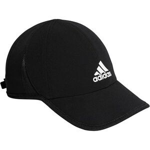 Men's Black Adjustable Hook and Loop Superlite Breathable Casual Baseball Cap